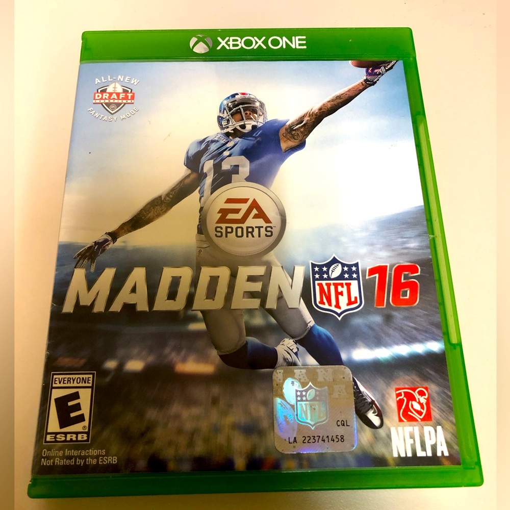 Madden NFL 16 Xbox One game with Odell Beckham Jr. football video game‎